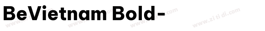 BeVietnam Bold字体转换